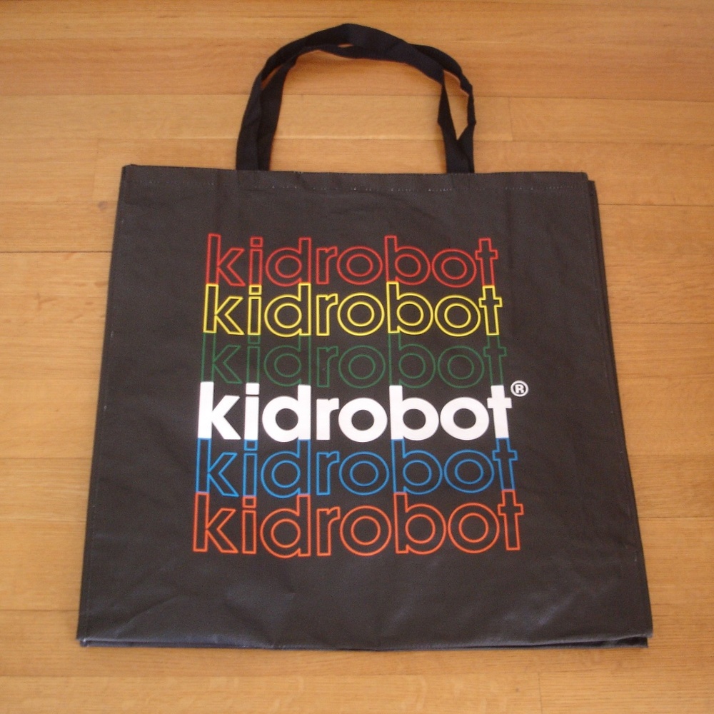 2/$12: KID ROBOT Comic-Con Large Tote (2023) 25" x 25"